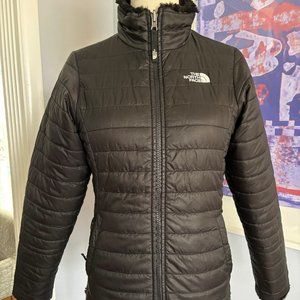 North Face Reversible Black jacket - EUC